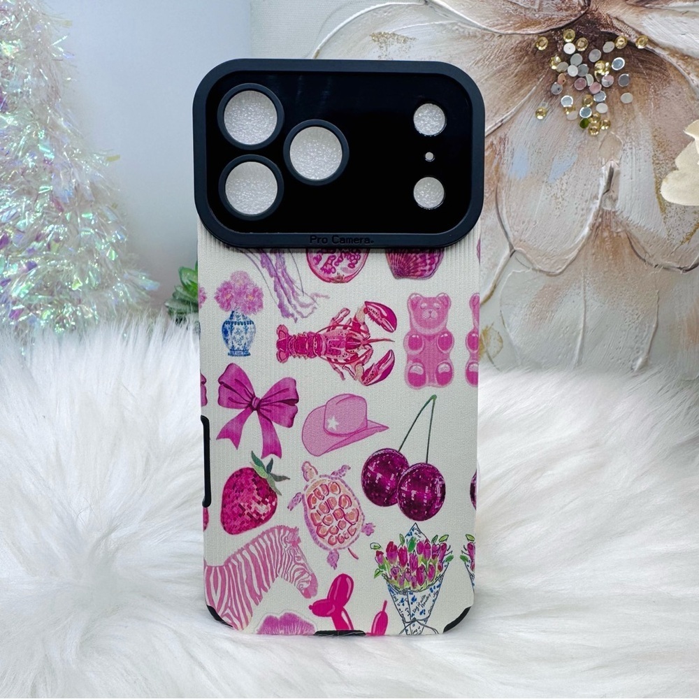 Chic iPhone 17 Pro Max Pink Lover Theme Case